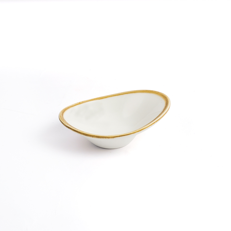 Porceletta Ivory Mocha Oval Deep Dish 10x7.3x3.5 cm