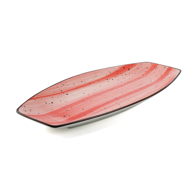 Porceletta Color Glaze Porcelain Boat Plate