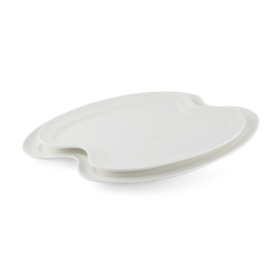 Porceletta Ivory Porcelain Mixed Grill Plate