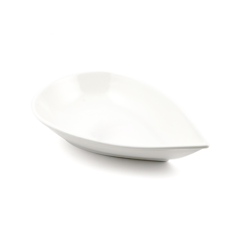 Porceletta Ivory Porcelain Drop Soup Plate