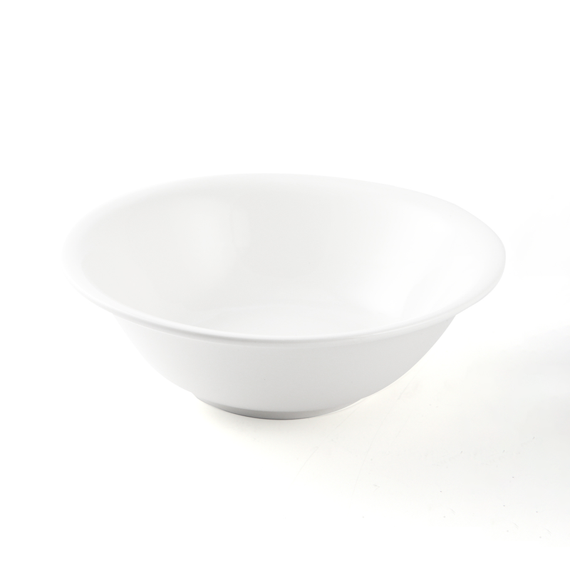 Porceletta Ivory Porcelain Rimmed Salad Bowl