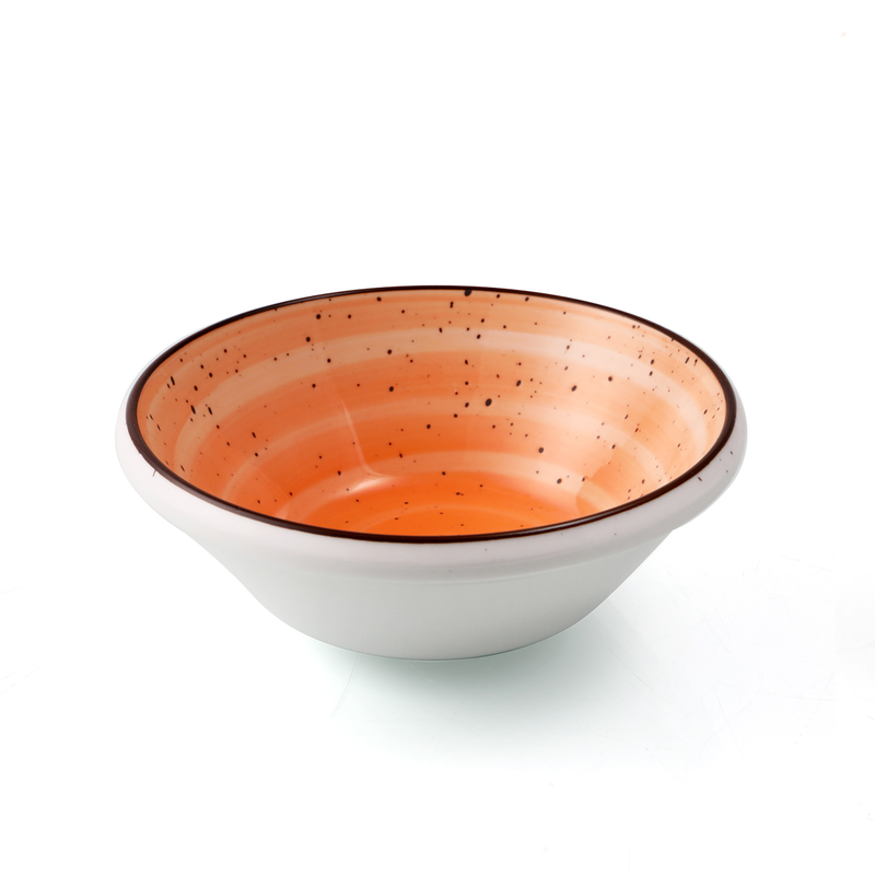 Porceletta Color Glaze Porcelain Mezza & Salad Bowl