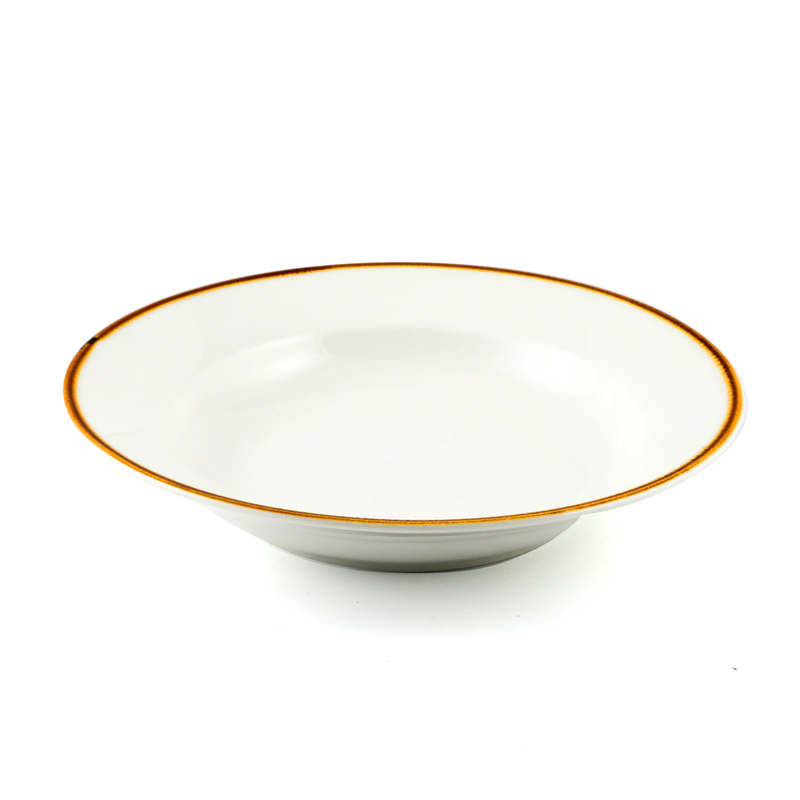 Porceletta Mocha Porcelain Soup Plate