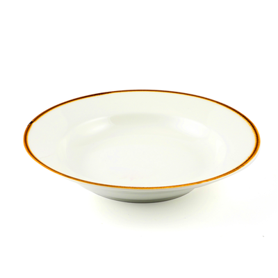 Porceletta Mocha Porcelain Soup Plate