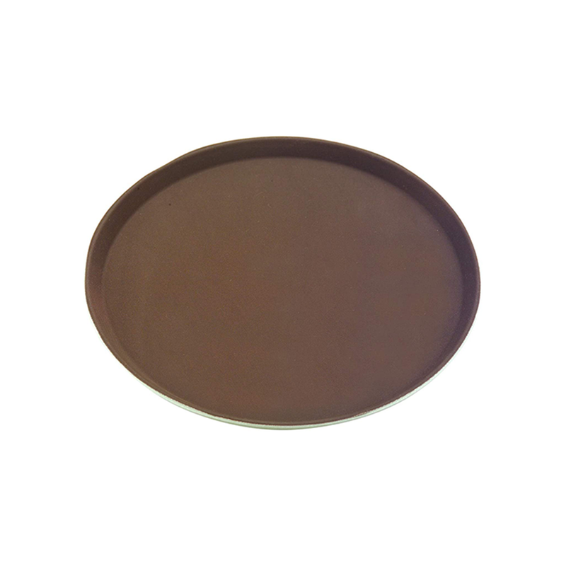 صينية دائرية غير قابلة للانزلاق بسطح مطاطي 28 سم من ڤاج