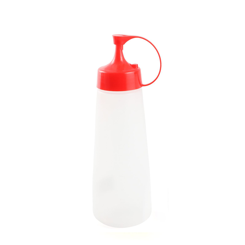Plastic Squeezer Dispenser with Red Lid 450 ml