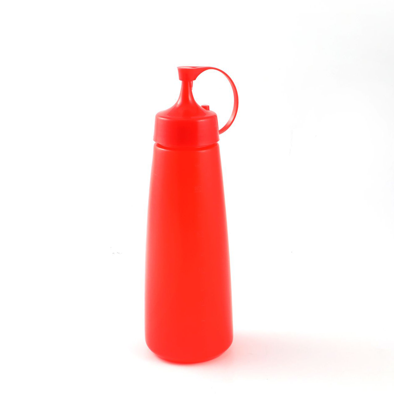 Plastic Squeezer Dispenser with Red Lid 530 ml