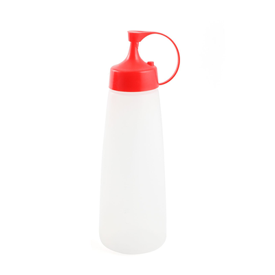 Plastic Squeezer Dispenser with Red Lid 530 ml
