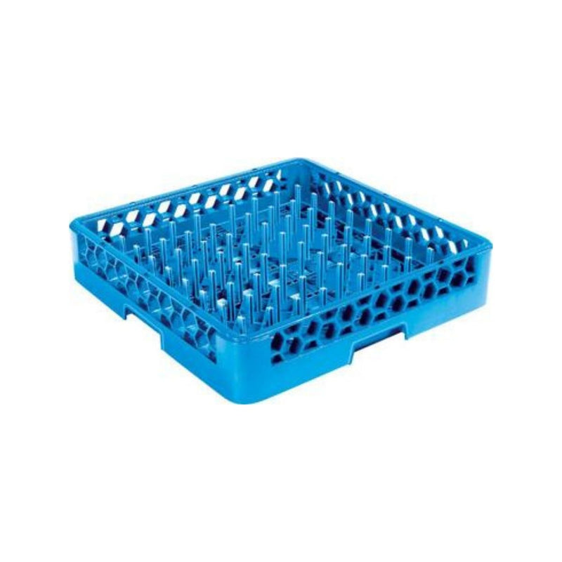 Jiwins Plastic 64-compartment Open Plate & Tray Rack Blue