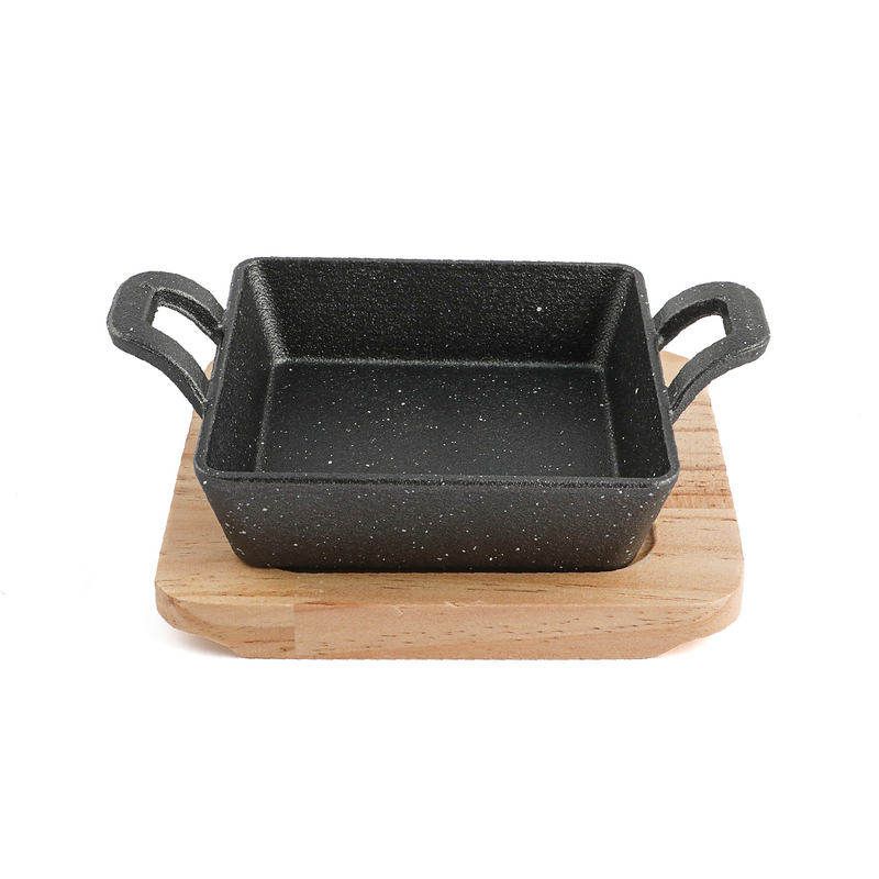 Vague Square Sizzling with Base 12.5 cm