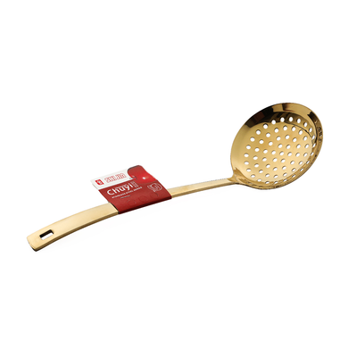 Stainless Steel Slotted Spoon Golden 35 cm