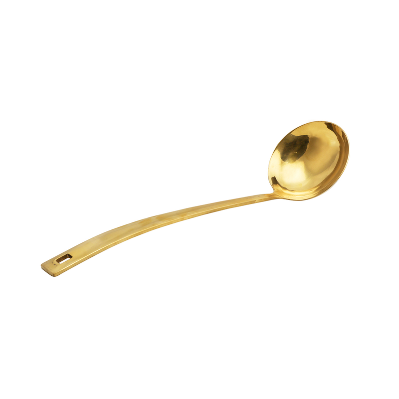Stainless Steel Soup Ladle 32 cm Golden