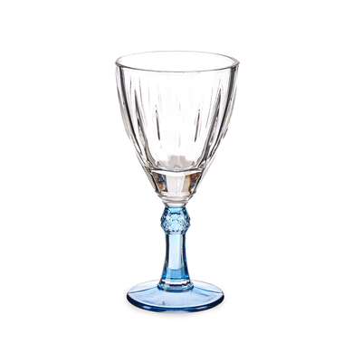 Vivalto 6 Piece Blue Wine Glass 275 ml Set