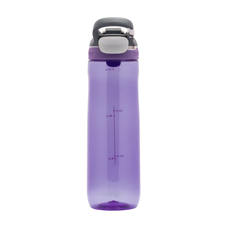 زجاجة ماء بلاستيكية مع قشة بخاصية القفل التلقائي 720 مل كورتلاند من كونتيجو