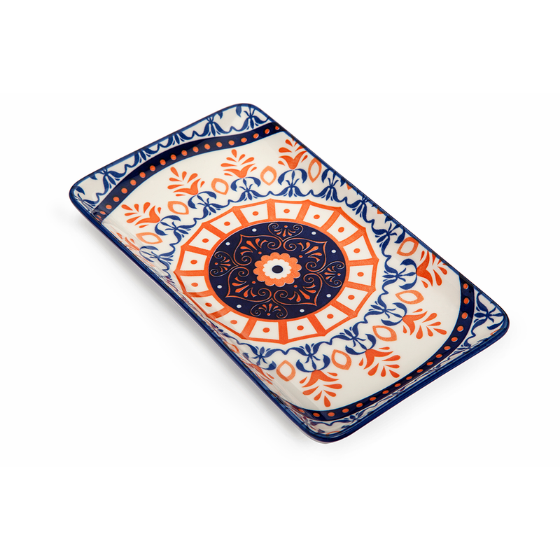 Che Brucia Henna Design Rectangular Plate