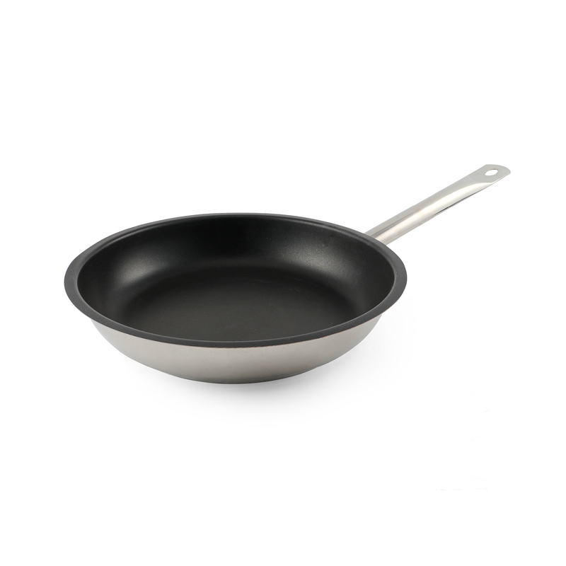 Kayalar Non-Stick Stainless Steel Frying Pan with Single Handle 32 cm