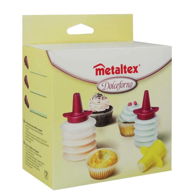 Metaltex Dolceforno Decorating Set for Muffins & Cupcakes