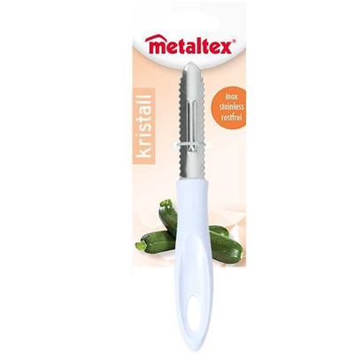 Metaltex Kristall Line Stainless Steel Vegetable Serrated Peeler