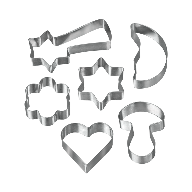 Metaltex Dolceforno Set of 6 Stainless Steel Cookie Cutters
