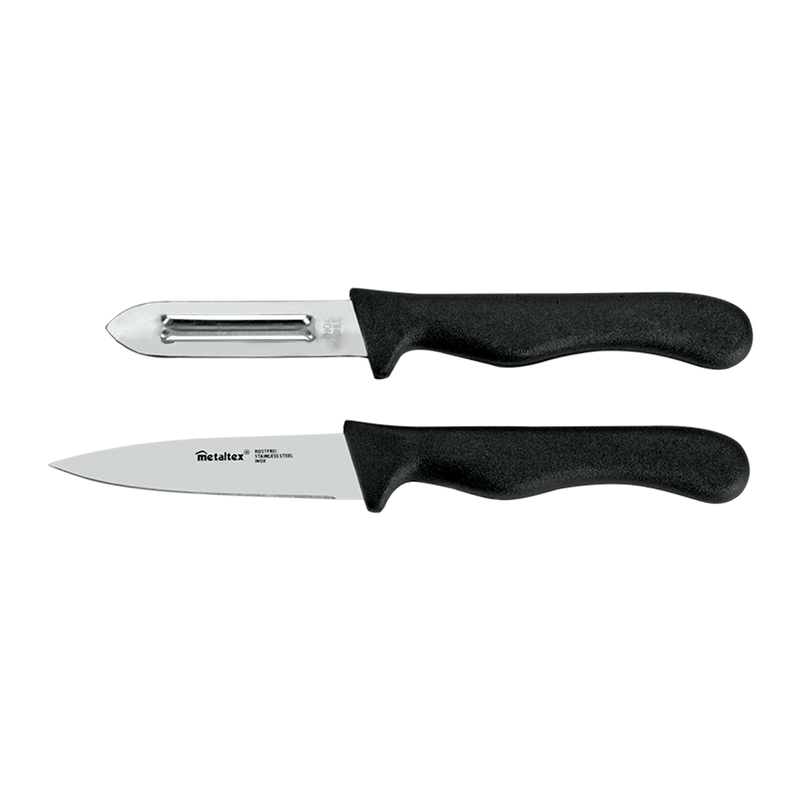 Metaltex Basic Line Set of Paring Knife and Vegetable Peeler