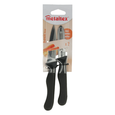 Metaltex Basic Line Set of Paring Knife and Vegetable Peeler