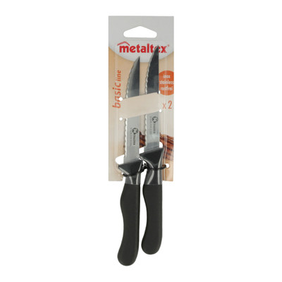 Metaltex Basic Line Set of 2 Steak Knives 20 cm