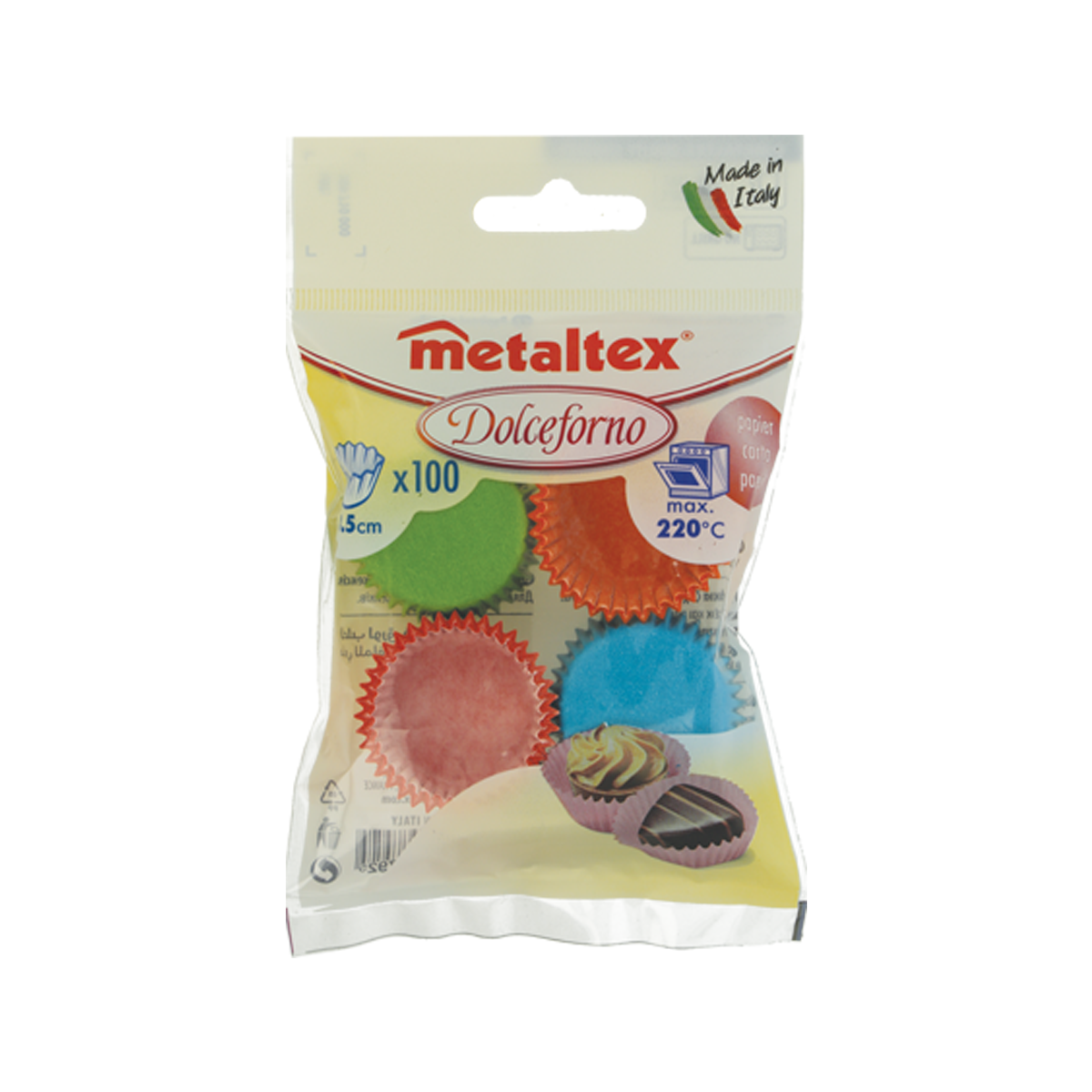 Metaltex Dolceforno Set of 100 Baking Paper Cups Al Makaan Store Qatar