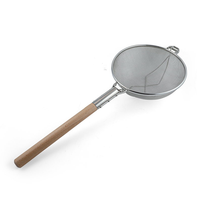 Stainless Steel Strainer with Wooden Handle